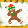Dabbing Gingerbread Man SVG
