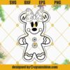 Minnie Mouse Gingerbread Christmas SVG