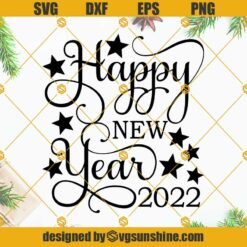 Happy New Year 2022 Gnomes SVG, Gnome 2022 SVG, Happy New Year 2022 SVG