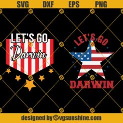 Lets Go Darwin SVG, Anti Biden Let’s Go Darwin SVG, Let’s Go Darwin Usa Flag SVG PNG DXF EPS Cricut