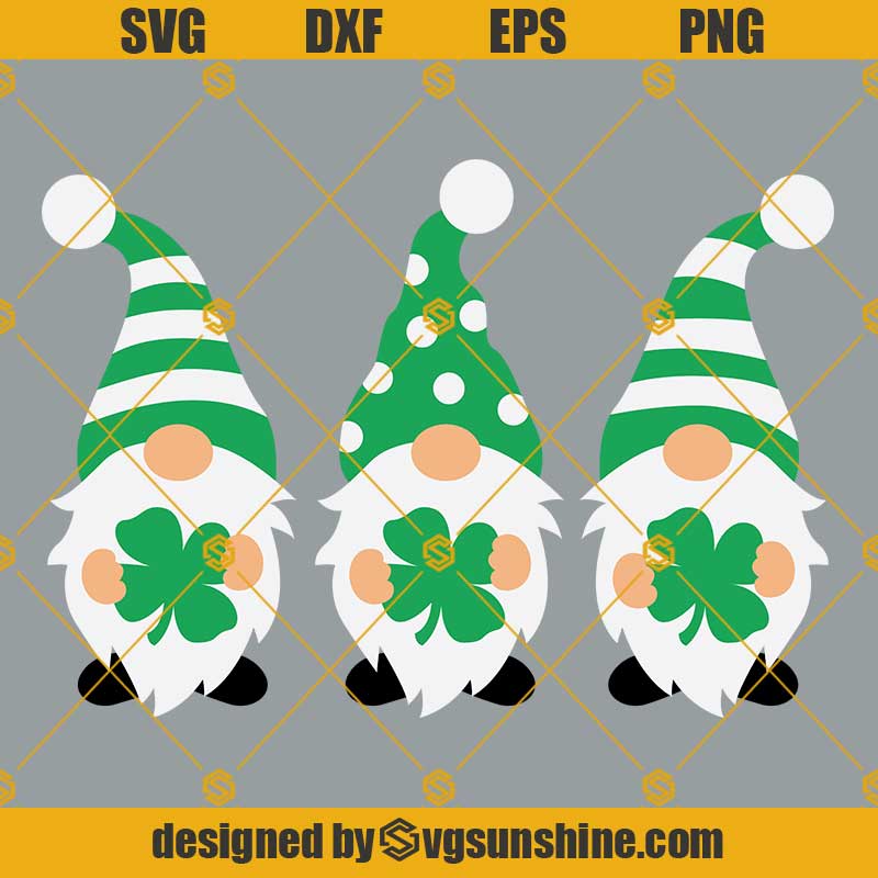 Vector Clip Art for Commercial Personal Use lucky SVG Cricut St Patrick gnomes SVG Cutting Template Silhouette