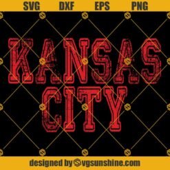 Kansas City Distressed SVG, Kansas City Chiefs SVG, KC Chiefs SVG