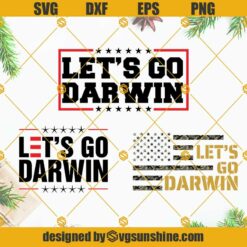 Let's Go Darwin SVG PNG DXF EPS Bundle, Let's Go Darwin SVG Cut Files For Cricut Silhouette