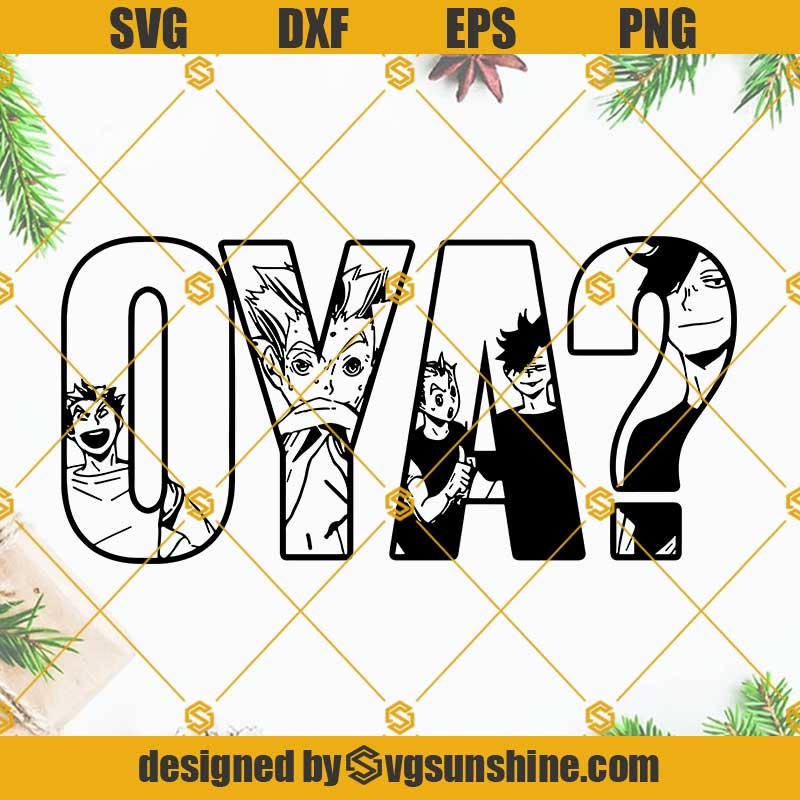 Haikyuu Oya SVG Oya SVG Haikyuu SVG Digital Download File Anime SVG 