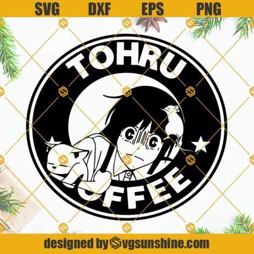 Tohru Coffee SVG, Honda Tohru SVG, Anime SVG,  Anime Manga SVG