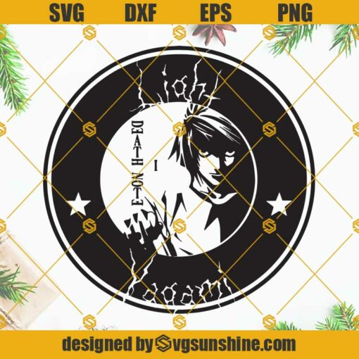 Yagami Raito SVG, Death Note SVG PNG DXF EPS Cricut