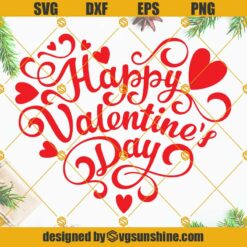 Happy Valentines Day SVG PNG DXF EPS, Valentines Day SVG, Valentines Heart SVG, Valentine’s Cut File, Heart SVG, Valentines Shirt SVG