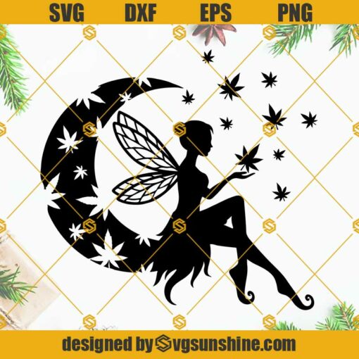Weed Fairy SVG, Cannabis Fairy SVG, Fairy SVG, Marijuana Fairy SVG, Fairy Clipart Cutting Files