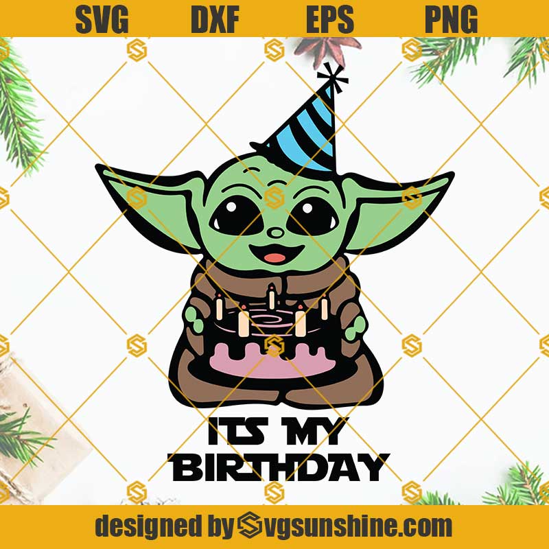 Baby Yoda Birthday Clip Art