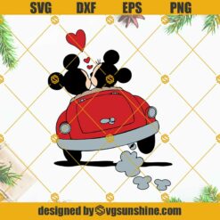 Mickey And Minnie Mouse SVG Cut Files, Mickey Minnie Love Valentines Day SVG PNG DXF EPS Cricut