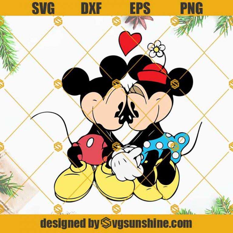 Mickey And Minnie Mouse Love Couple SVG, Disney Happy Valentines Day ...