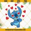 Stitch Happy Valentines Day SVG