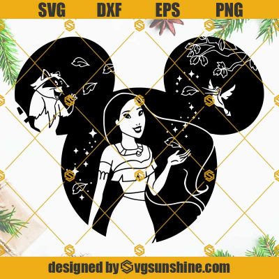 Pocahontas SVG, Disney Mickey Ears SVG, Disney Princess SVG