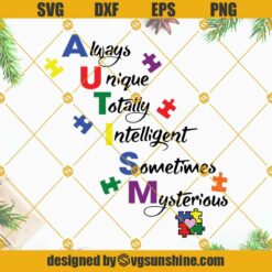 Autism Unique SVG, Autism Quote SVG, Autism Awareness SVG, Autism Puzzle SVG, Autism Tshirt Design SVG