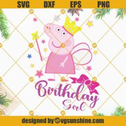 Peppa Pig Birthday Girl SVG