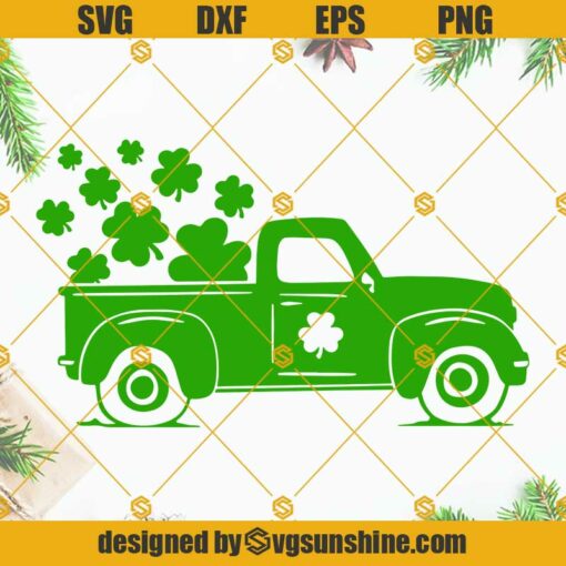 Saint Patricks Day Truck SVG