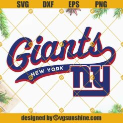 New York Giants Football SVG PNG DXF EPS Cut Files