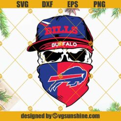 Buffalo Bills Skull SVG, Bills Football SVG, Buffalo Bills SVG