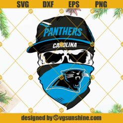 Carolina Panthers Skull SVG, Panthers SVG, Football SVG, Carolina Panthers SVG