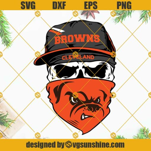 Cleveland Browns Skull SVG