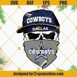 Dallas Cowboys Skull SVG, Cowboys SVG, Football SVG, Dallas Cowboys SVG