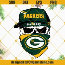 Green Bay Packers Skull SVG