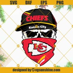Kansas City Chiefs Skull SVG, Chiefs Football SVG, Kansas City Chiefs SVG