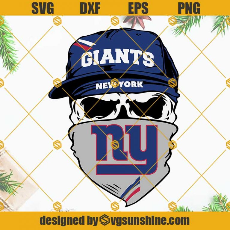 New York Giants Skull SVG, Giants SVG, Football SVG, New York Giants SVG