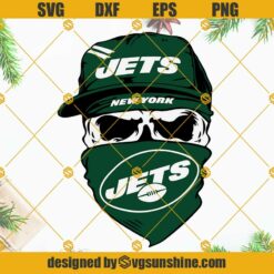 New York Jets Skull SVG