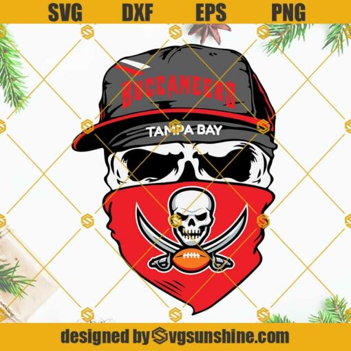 Tampa Bay Buccaneers Skull SVG