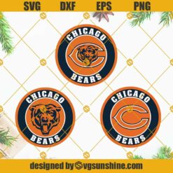 Chicago Bears SVG 3 Files, Bears SVG, Chicago Bears SVG For Cricut, Chicago Bears Logo SVG
