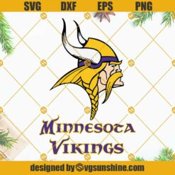 Minnesota Vikings American Flag SVG, Vikings Football SVG PNG DXF EPS Cut Files
