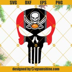 Tampa Bay Buccaneers Punisher Skull SVG