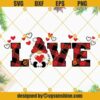 Valentine Gnome SVG Cut Files, Gnomes Buffalo Plaid Love SVG, Love Gnome SVG, Valentine's Day SVG, Love SVG