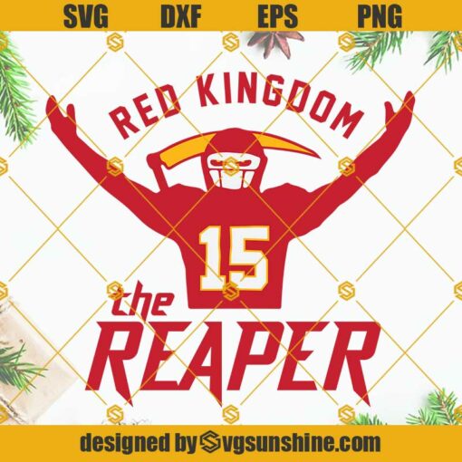 Mahomes Grim Reaper SVG, Mahomes Red Kingdom The Reaper SVG, Chiefs SVG, Mahomes SVG