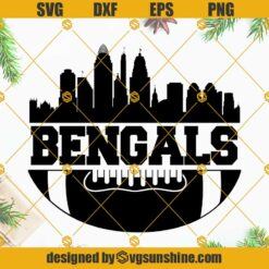 Who Dey Heart SVG, Who Dey SVG, Cincinnati Bengals SVG