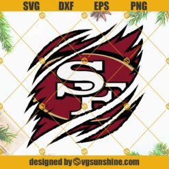 San Francisco 49ers Ripped Claw SVG, San Francisco 49ers SVG, 49ers Ripped Claw SVG, 49ers SVG, 49ers Clipart, 49ers Logo SVG