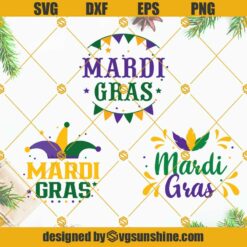Mardi Gras SVG Bundle, Mardi Gras Clipart, Mardi Gras Shirt SVG, Festival SVG, Digital Download Mardi Gras SVG Cut Files