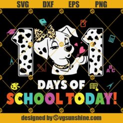 101 Days Of School Dalmatian Dog SVG, Dalmatian 100th Day Of School SVG, 100 Days Smarter SVG, Dalmatian Dog SVG, Teacher Life SVG