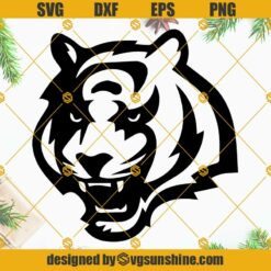 Cincinnati Leopard Lightning Bolt SVG, Cincinnati Bengals SVG PNG DXF EPS Cut Files
