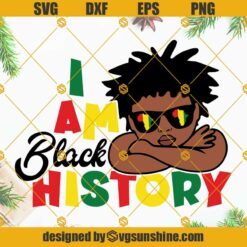 Black Boy SVG, I Am Black History SVG, Afro Boy SVG, Melanin SVG, Juneteenth SVG