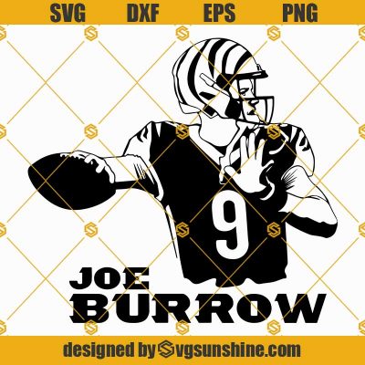 Joe Burrow SVG PNG, Burrow SVG, Cincinnati Bengals SVG, Joe Burrow ...