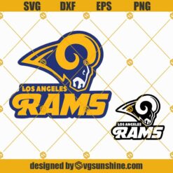 Los Angeles Rams SVG, Rams SVG, La Rams Logo SVG PNG DXF EPS Bundle 2 Files