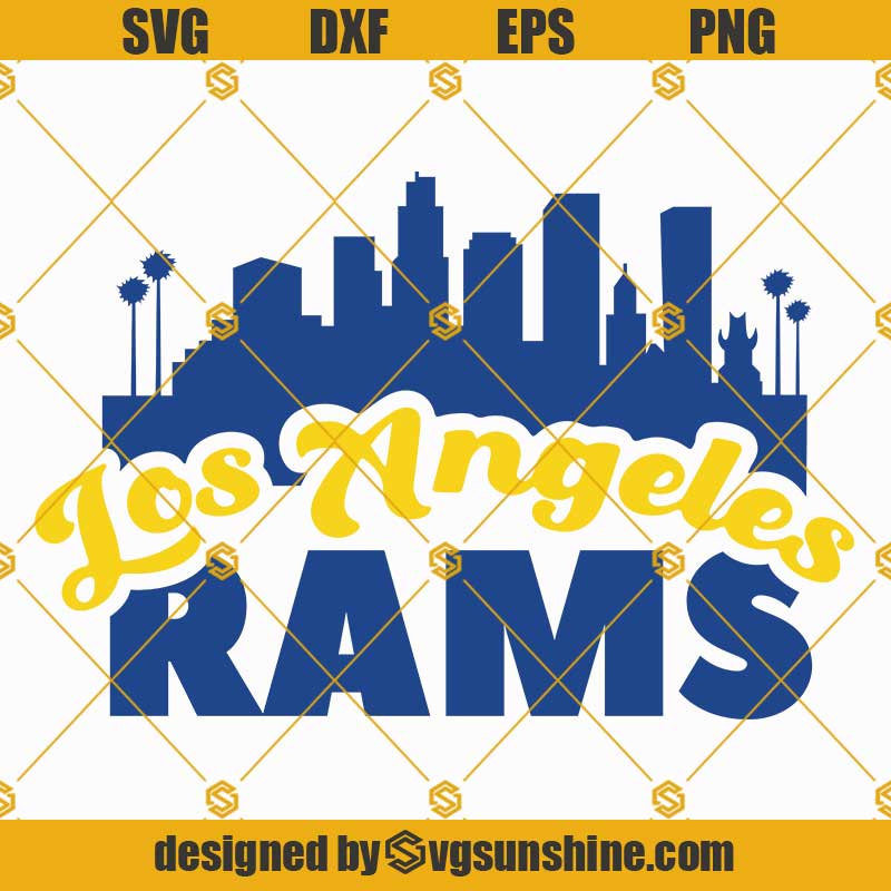 Los Angeles Rams SVG • NFL Football Team T-shirt Retro Design SVG Cut Files  Cricut