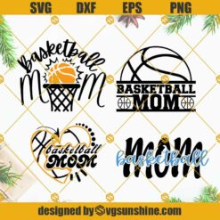 Basketball Mom SVG, Basketball Messy Bun Mom SVG, Basketball Mom Shirt SVG PNG DXF EPS Cricut
