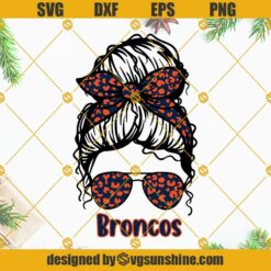 Denver Broncos Football SVG PNG DXF EPS Cut Files