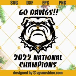 Georgia Bulldogs 2022 National Champions SVG PNG, University Of Georgia SVG