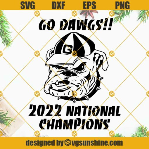 Georgia Bulldogs 2022 National Champions SVG