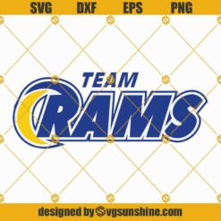 Team Rams SVG PNG DXF EPS Digital Download, Rams SVG, Rams Cricut, La Rams SVG, Los Angeles Rams SVG