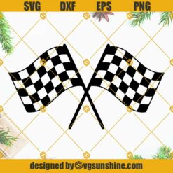 Racing SVG, Checkered Flag SVG, Race Flag SVG, Car Flag SVG, Checker SVG Cricut Silhouette
